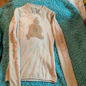 NVLA 100% CASHMERE BUDDHA SWEATER Y2K YOGA